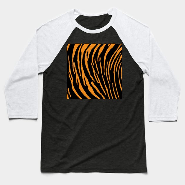 Tiger Stripes Baseball T-Shirt by BlakCircleGirl